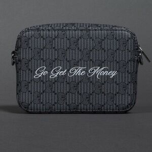 Stylish Black Go Get The Money Men's Bag